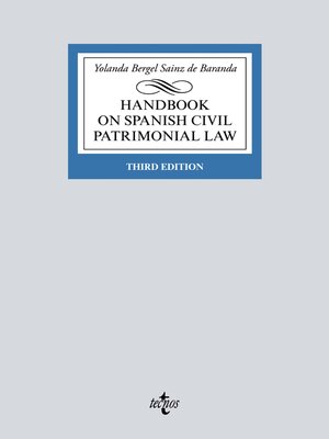 cover image of Handbook on Spanish Civil Patrimonial Law
